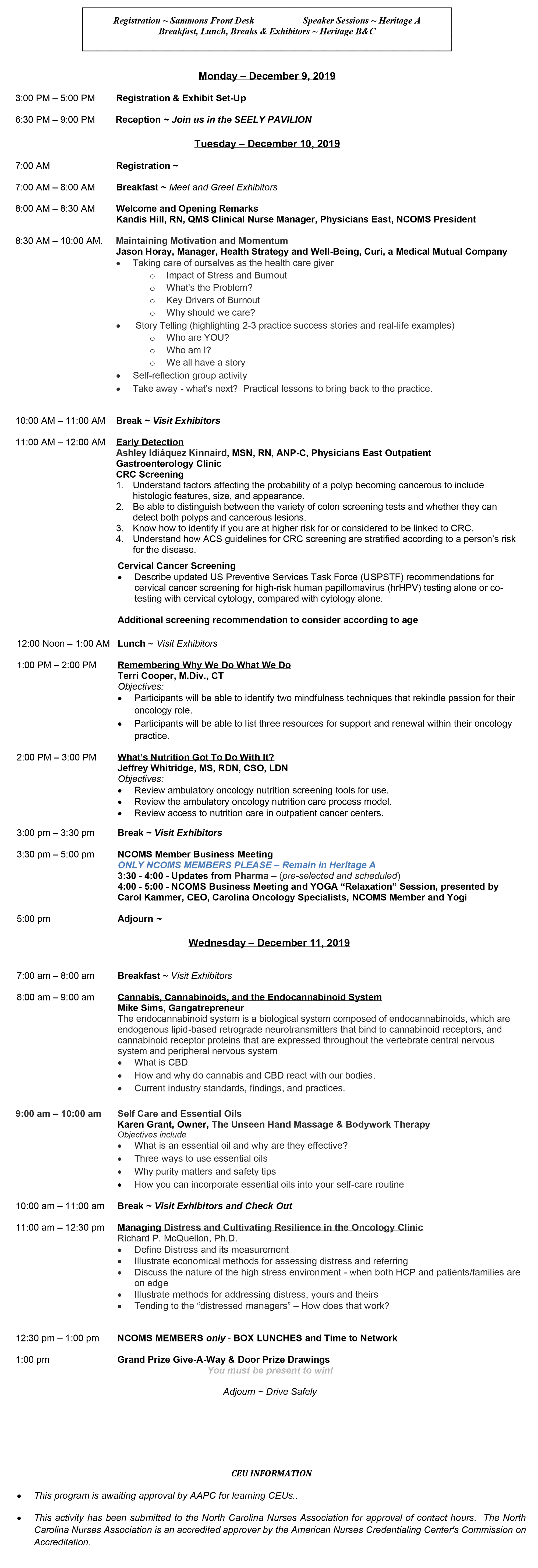 2019-WINTER-CONFERENCE-AGENDA