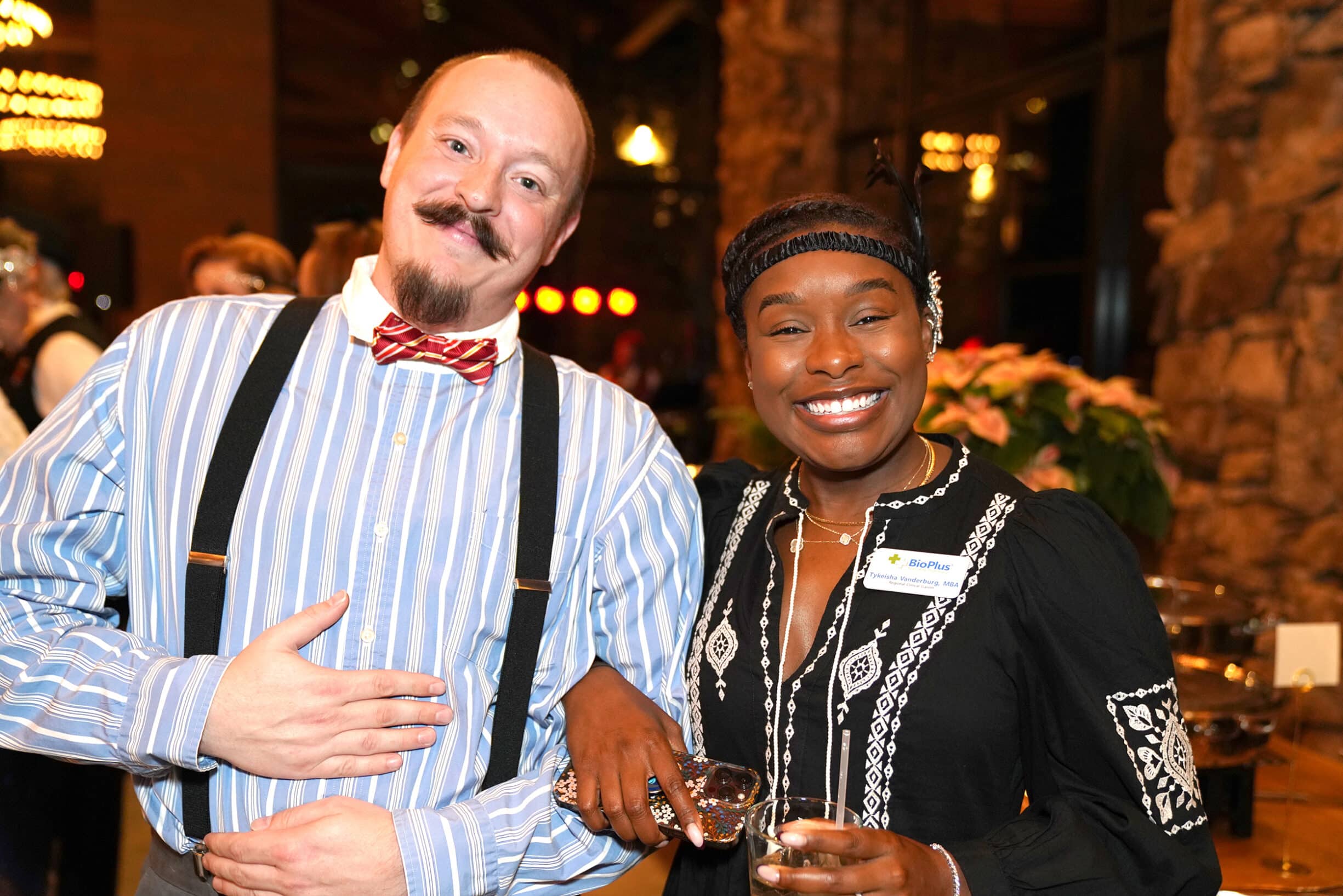 Oncology professionals enjoying networking at North Carolina Oncology Management Society conference